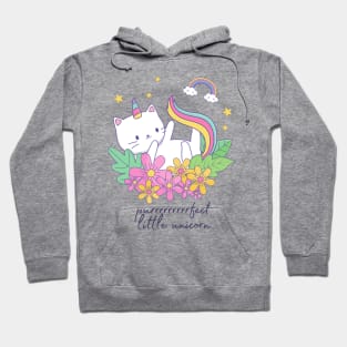 Purrrrrrrrrrfect Little Unicorn Cat Unicorn Design Hoodie